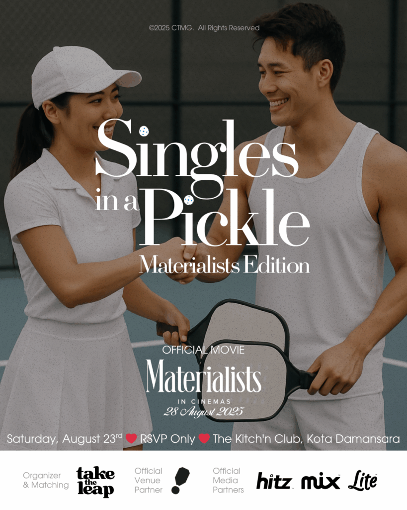 Singles in a Pickle: Materialists Edition, a pickleball matchmaking event.